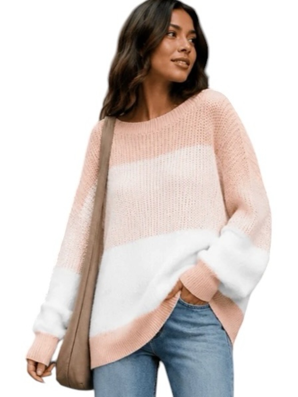 127:  MIRACLE NWT SWEATER PEACH (H5)